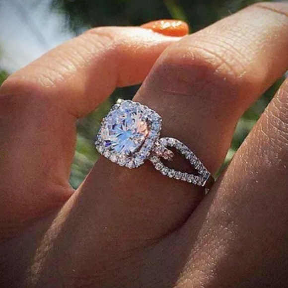 Huitan Jewelry - New Silver Link Ring
